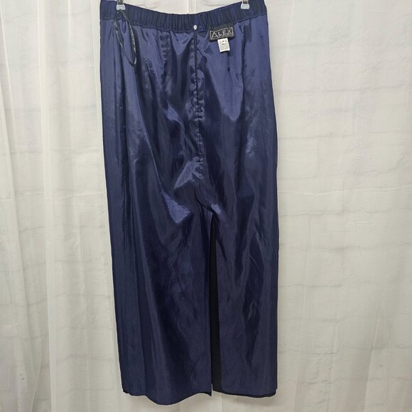 Alex Evenings Skirt Purple Maxi Satin Formal Shimmery Goth Whimsigoth 14 - Picture 6 of 9